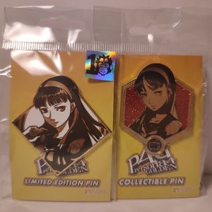 Persona 4 Yukiko Amagi Enamel Pins Bundle Official Atlus Collectible Brooches